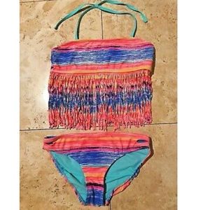Gossip Girl Rainbow Fringe Top Bikini 👙 12 Girls